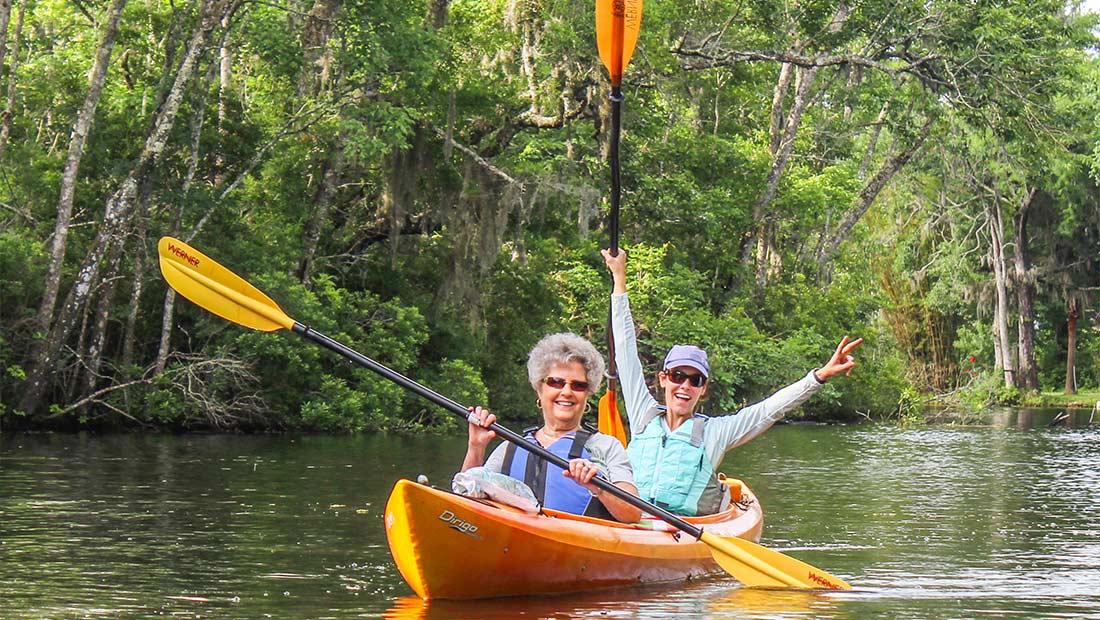 Kayak and paddleboard rentals at Talbot Islands